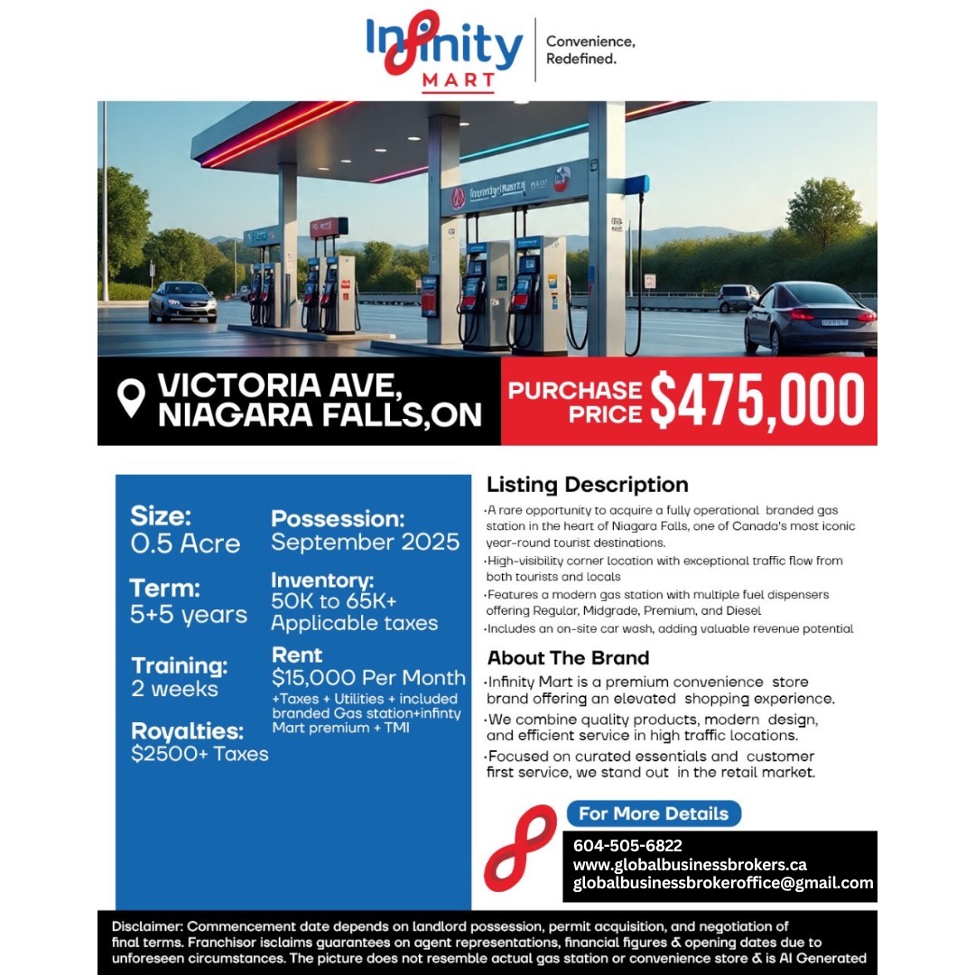 Gas Station Opportunity – Prime Niagara Falls Location